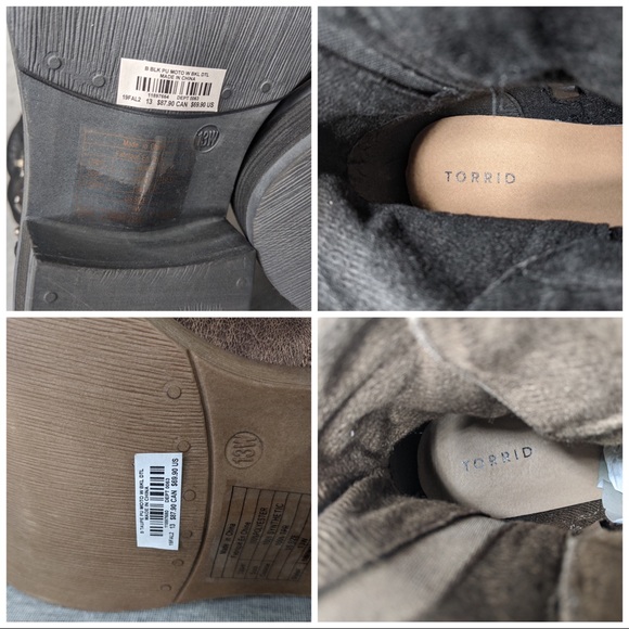 Torrid Brushed Faux Leather Moto Booties - Picture 8 of 8